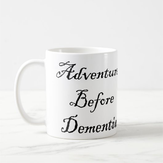 Adventure voor dementie Mok Funny Traveler Mok (Links)