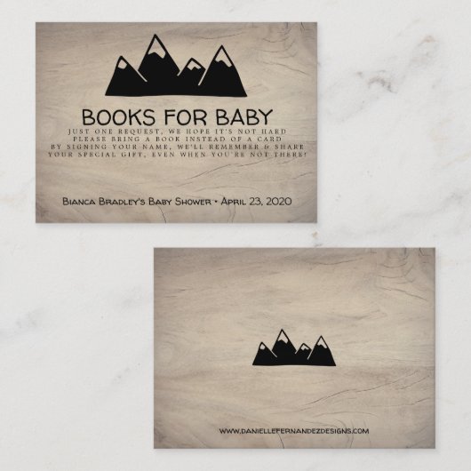 Adventure voor het aanvragen van boeken wacht op M Informatiekaartje (Voorkant / Achterkant)