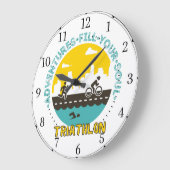 Adventure vult uw ziel Acrylwand Grote Klok (Hoek)