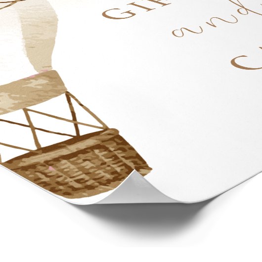 Adventure wacht Baby shower | Giften en Kaarten Poster (Hoek)