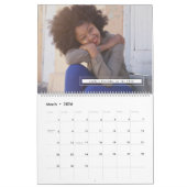 Adventure wacht Blush en White Floral foto Kalender (Mar 2026)
