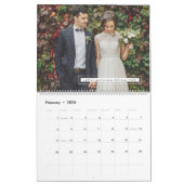 Adventure wacht Blush en White Floral foto Kalender (Feb 2026)