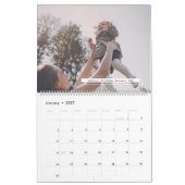 Adventure wacht Blush en White Floral foto Kalender (Jan 2027)