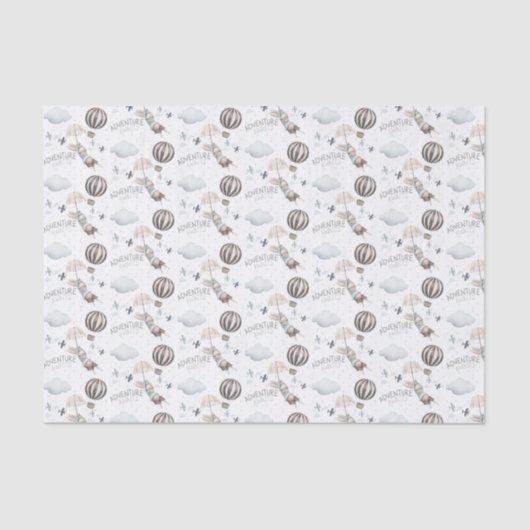 Adventure wacht Bunny Tissue Paper Tissuepapier (Voorkant)