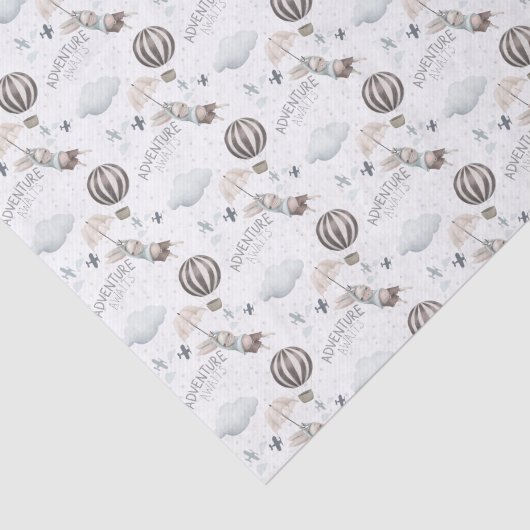 Adventure wacht Bunny Tissue Paper Tissuepapier (Detail)