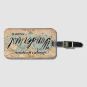 Adventure wacht de Naam van de Douane van de Kaart Bagagelabel (Voorkant (horizontaal))