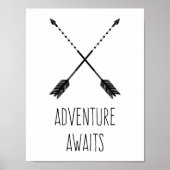 Adventure wacht Inspirerend Poster (Voorkant)