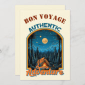 Adventure wacht op aangepaste Bon Voyage Kaart (Voorkant / Achterkant)