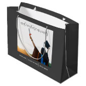 Adventure wacht op Afstuderen Gift Bag Groot Cadeauzakje (Achterkant Gekanteld)