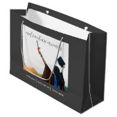 Adventure wacht op Afstuderen Gift Bag Groot Cadeauzakje (Voorkant Gekanteld)