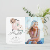 Adventure wacht op Afstuderen Pink Suitcase Kaart (Staand voorkant)