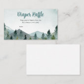 Adventure wacht op Baby shower Diaper Raffle Visitekaartje (Voorkant / Achterkant)