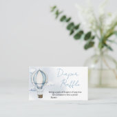 Adventure wacht op Baby shower Diaper Raffle Visitekaartje (Staand voorkant)