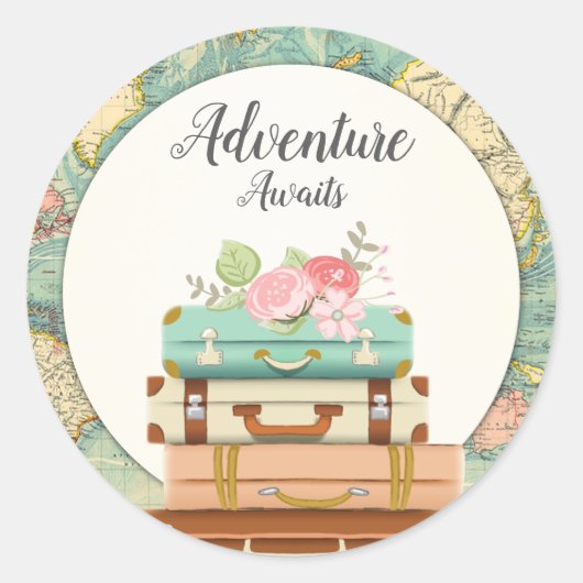 Adventure wacht op baby shower Sticker Envelope Se (Voorkant)