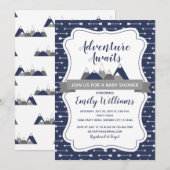 Adventure wacht op baby shower uitnodiging voor jo (Voorkant / Achterkant)