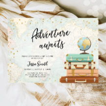 Adventure wacht op Baby shower voor reisparen
