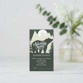 Adventure wacht op Beer Diaper Raffle Informatiekaartje (Staand voorkant)