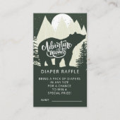 Adventure wacht op Beer Diaper Raffle Informatiekaartje (Voorkant)
