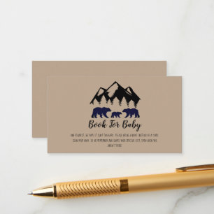 Adventure wacht op Beren Kraft Baby Book Request Informatiekaartje