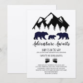 Adventure wacht op Beren Kraft Baby shower per pos Kaart (Voorkant / Achterkant)