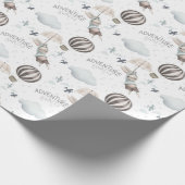 Adventure wacht op bunny Wrapping Paper Cadeaupapier (Hoek)