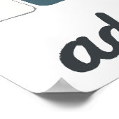 Adventure wacht op Camping Truck Camper Art Poster (Hoek)