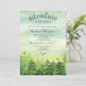 Adventure wacht op de geboorte van het bosteland i kaart (Staand voorkant)