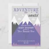 Adventure wacht op de uitnodiging van het Baby sho (Voorkant)