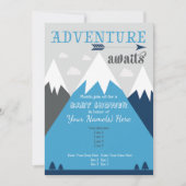 Adventure wacht op de uitnodiging van het Baby sho (Voorkant)