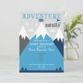 Adventure wacht op de uitnodiging van het Baby sho (Staand voorkant)