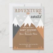 Adventure wacht op de uitnodiging van het Baby sho (Voorkant)