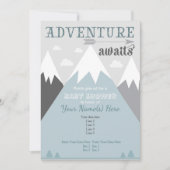 Adventure wacht op de uitnodiging van het Baby sho (Voorkant)