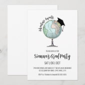 Adventure wacht op eenvoudig minimalistisch Afstud Kaart (Voorkant / Achterkant)