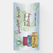 Adventure wacht op Geschakcases Farewell Moving Pa Spandoek (Verticaal)