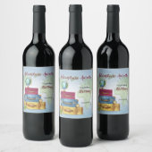 Adventure wacht op Geschakcases Farewell Moving Pa Wijn Etiket (Flessen)