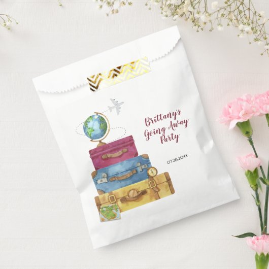 Adventure wacht op gitaarkoffers die weggaan bedankzakje (Gezegeld)