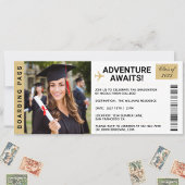 Adventure wacht op Graduation Invitation Ticket Kaart