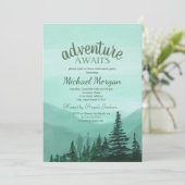 Adventure wacht op Green Retirement Forest Mountai Kaart (Staand voorkant)