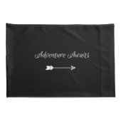 Adventure wacht op groene, zwarte en witte Wereldk Kussensloop (Achterkant-Rechts)