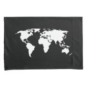 Adventure wacht op groene, zwarte en witte Wereldk Kussensloop (Voorkant-Rechts)