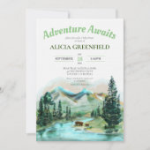 Adventure wacht op het Baby shower Forest Beren Mo Kaart (Voorkant)