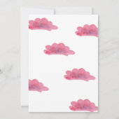 Adventure wacht op het Baby shower van de Roze Hot Kaart (Achterkant)