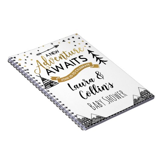 Adventure wacht op het Baby shower van het Guest B Notitieboek (Rechterzijde)