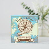 Adventure wacht op Nautical| Rustige reis Kaart (Staand voorkant)