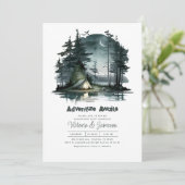 Adventure wacht op Night Sky Natuur Engagement Par Kaart (Staand voorkant)