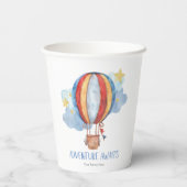 Adventure wacht op opvliegers van luchtballonvaarz papieren bekers (Achterkant)