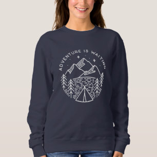 Adventure wacht op Raglan Sweatshirt voor vrouwen