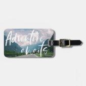 Adventure wacht op reisbagage bagagelabel (Voorkant horizontaal)