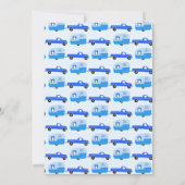 Adventure wacht op Schattige Truck & Trailer BABY  Kaart (Achterkant)