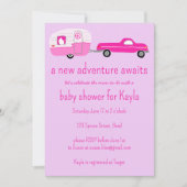 Adventure wacht op Schattige Truck & Trailer BABY  Kaart (Voorkant)